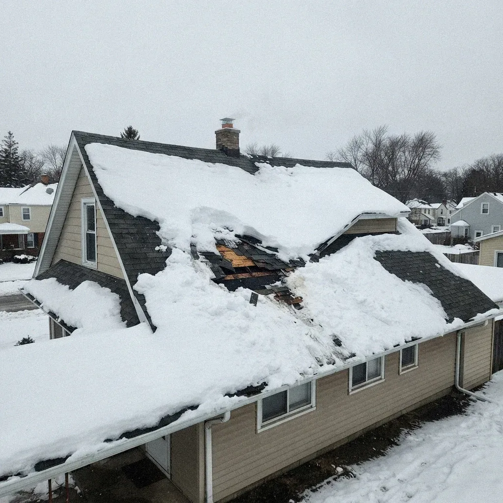 Soffit Blow-Out in High Wind roof damage in Jacksonville, FL